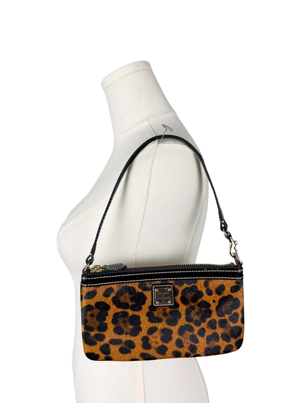 Dooney and Bourke Cheetah Print Top Handle Adjustable Mini Bag Wristlet
